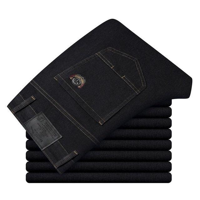 New Casual Cotton Slim Straight Jeans - Fashion Business Design Colorful Jeans - 6 Colors (D9)(TG2)(CC2)