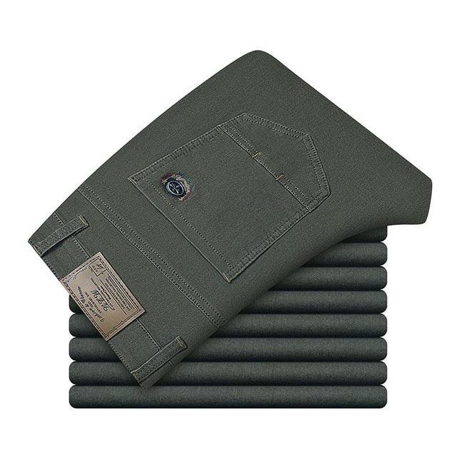 New Casual Cotton Slim Straight Jeans - Fashion Business Design Colorful Jeans - 6 Colors (D9)(TG2)(CC2)