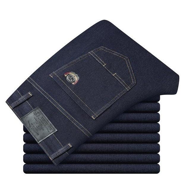 New Casual Cotton Slim Straight Jeans - Fashion Business Design Colorful Jeans - 6 Colors (D9)(TG2)(CC2)