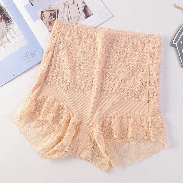 New Fashion High Waist Abdomen Safety Underwear - Anti Glare Panties- Shaping Waist (3U28)