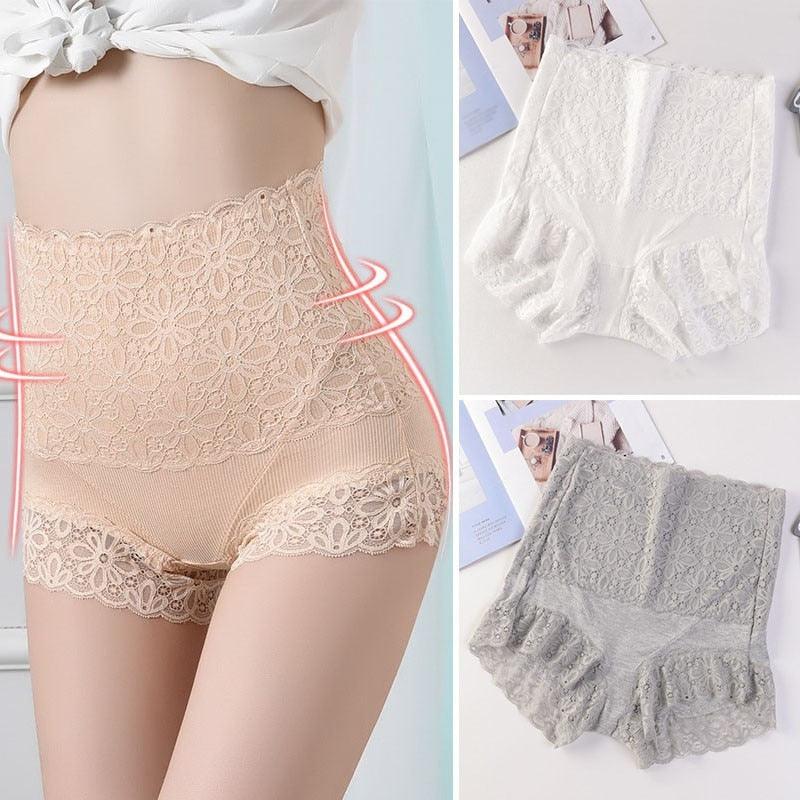 New Fashion High Waist Abdomen Safety Underwear - Anti Glare Panties- Shaping Waist (3U28)