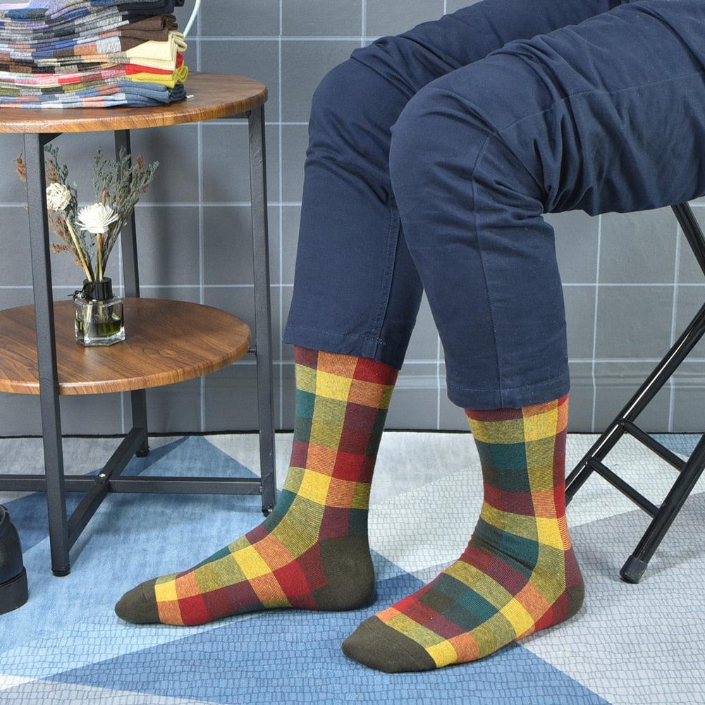 New Men's Socks - Casual Business Happy Fashion Design Men's Cotton Socks (TG9)(TG8)(T6G)(F92)