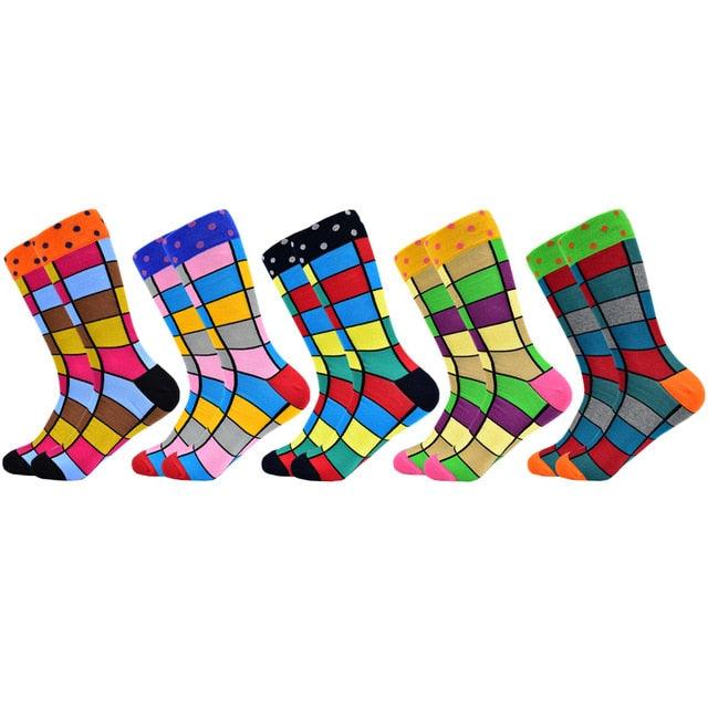 New Men's Socks - Casual Business Happy Fashion Design Men's Cotton Socks (TG9)(TG8)(T6G)(F92)
