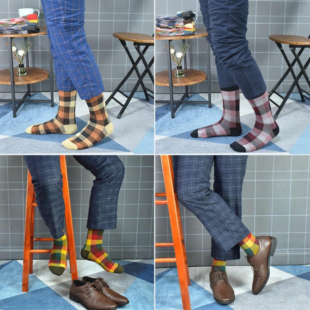 New Men's Socks - Casual Business Happy Fashion Design Men's Cotton Socks (TG9)(TG8)(T6G)(F92)