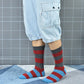 New Men's Socks Stripes Classic High Quality Casual Business Cotton Socks (TG8)(F92)