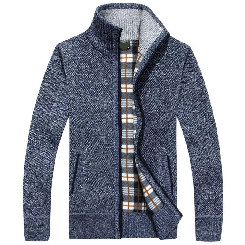 New Men's Sweaters Autumn Winter Warm Zipper Cardigan & Sweaters (TM6)(F100)