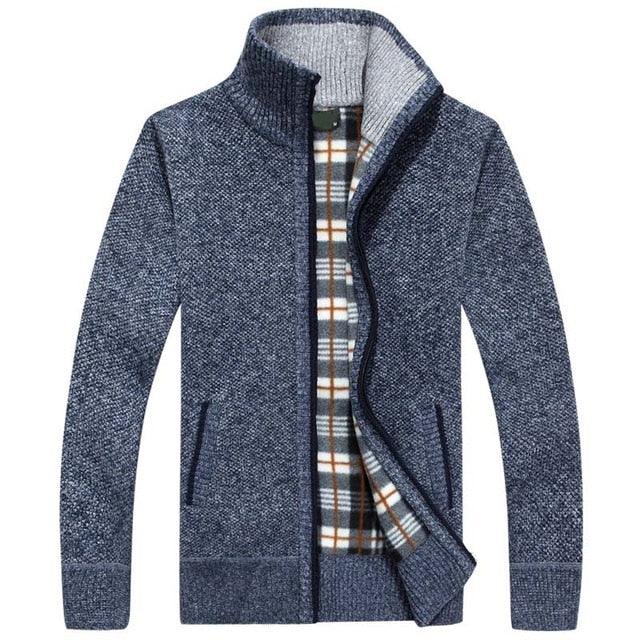 New Men's Sweaters Autumn Winter Warm Zipper Cardigan & Sweaters (TM6)(F100)