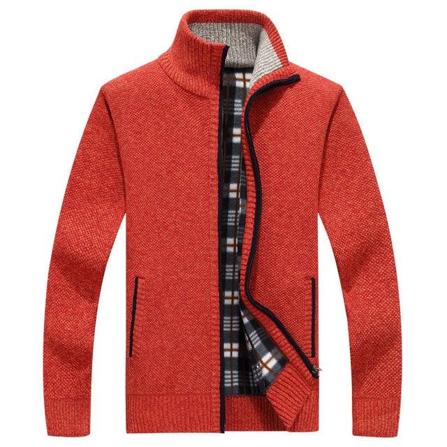 New Men's Sweaters Autumn Winter Warm Zipper Cardigan & Sweaters (TM6)(F100)