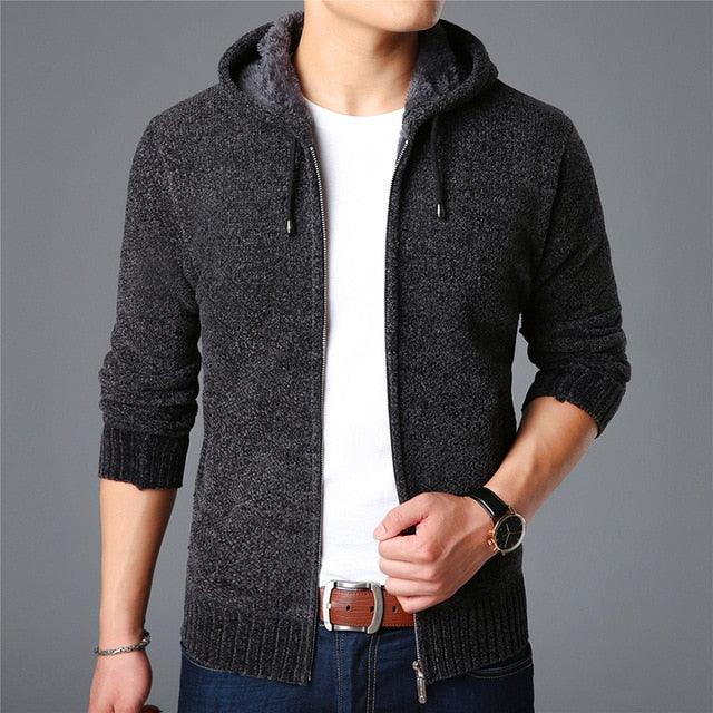 New Men's Sweaters Autumn Winter Warm Zipper Cardigan & Sweaters (TM6)(F100)