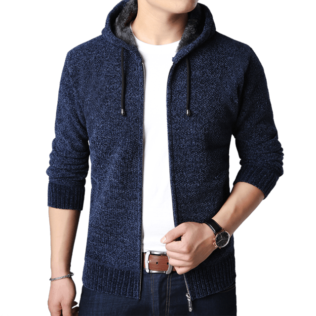 New Men's Sweaters Autumn Winter Warm Zipper Cardigan & Sweaters (TM6)(F100)