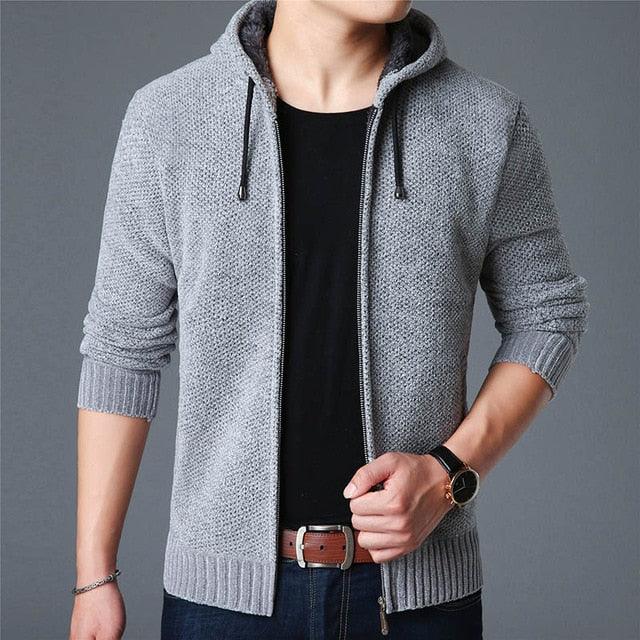 New Men's Sweaters Autumn Winter Warm Zipper Cardigan & Sweaters (TM6)(F100)