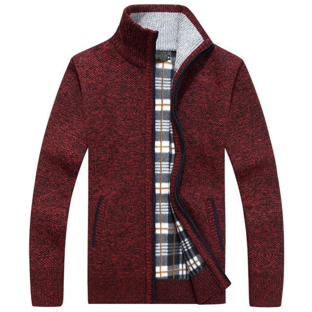 New Men's Sweaters Autumn Winter Warm Zipper Cardigan & Sweaters (TM6)(F100)