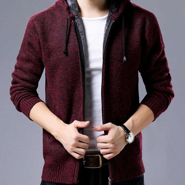 New Men's Sweaters Autumn Winter Warm Zipper Cardigan & Sweaters (TM6)(F100)