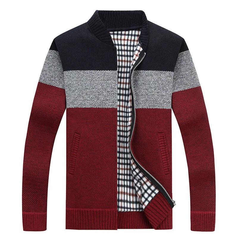 New Men's Sweaters Autumn Winter Warm Zipper Cardigan & Sweaters (TM6)(F100)