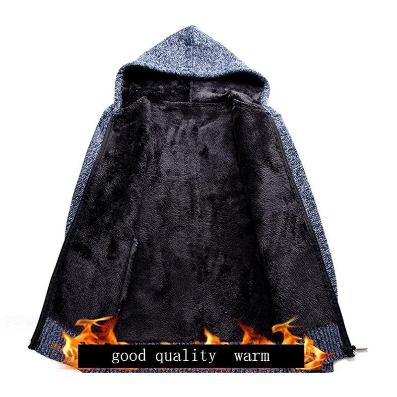 New Men's Sweaters Autumn Winter Warm Zipper Cardigan & Sweaters (TM6)(F100)