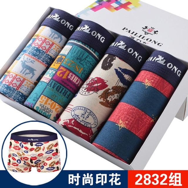 New Men's Underwear Boxers - Fashion printed Men Underpants Boxer Shorts (TG6)(F92)