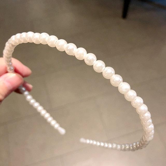 New Women Elegant Full Pearls Hairbands - Hair Hoops Holder Ornament Headwear (8WH1)1