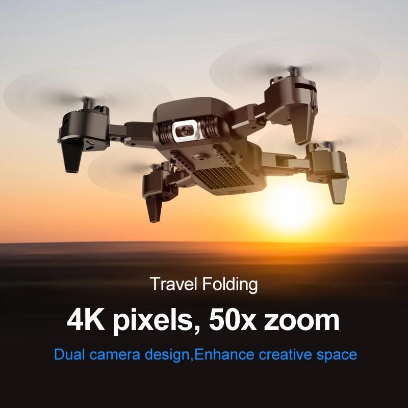 New drone KK6 RC Drone 4K HD Dual Camera 50X Times Zoom WIFI FPV Foldable Quadcopter One-click Return Kids Toys (MC2)(1U54)(1U46)