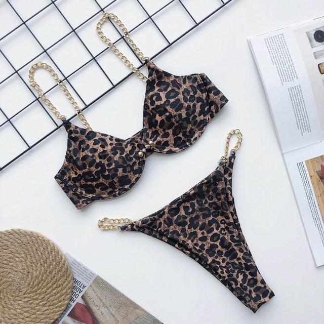 Trending New High Cut Thong Bathing Suit - High Waist Swimsuit - Solid Women Swimwear - Bikini Set (TB8D)(F26)