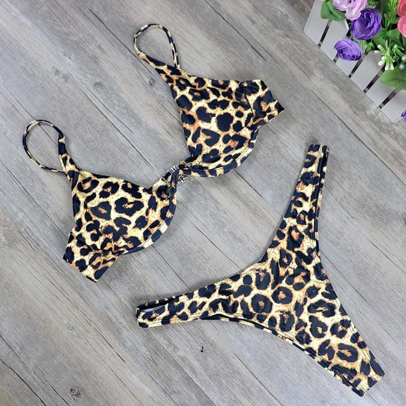 Trending New High Cut Thong Bathing Suit - High Waist Swimsuit - Solid Women Swimwear - Bikini Set (TB8D)(F26)