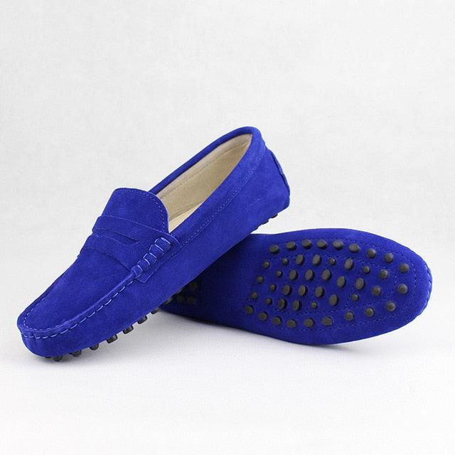 Nice Women 100% Genuine Leather Flat Shoes - Casual Loafers Slip On - Moccasins Lady Driving Shoes (FS)