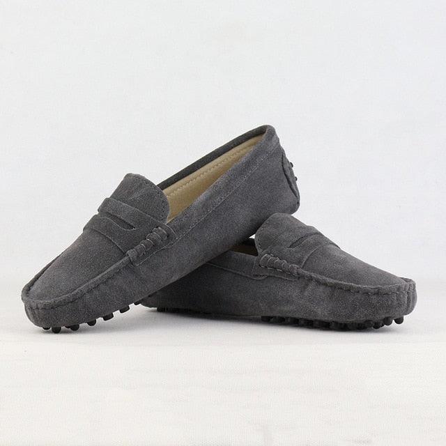 Nice Women 100% Genuine Leather Flat Shoes - Casual Loafers Slip On - Moccasins Lady Driving Shoes (FS)