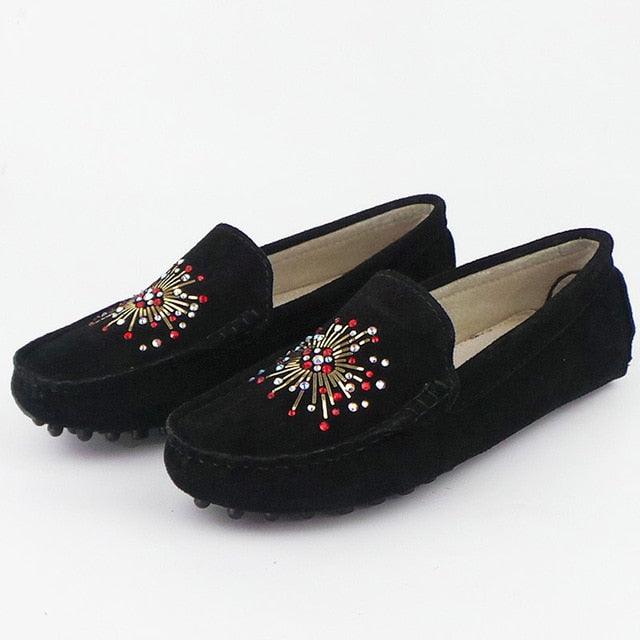Top Fashion Women Flat Shoes - Slip On Loafers Flats Casual Shoes - Soft Moccasins Footwear (FS)(CD)(F40)