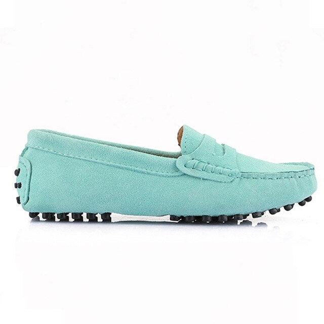 Top Fashion Women's Flat Shoes - Genuine Leather - Casual Loafers Soft Slip On Moccasins Lady Driving Shoes (D40)(FS)