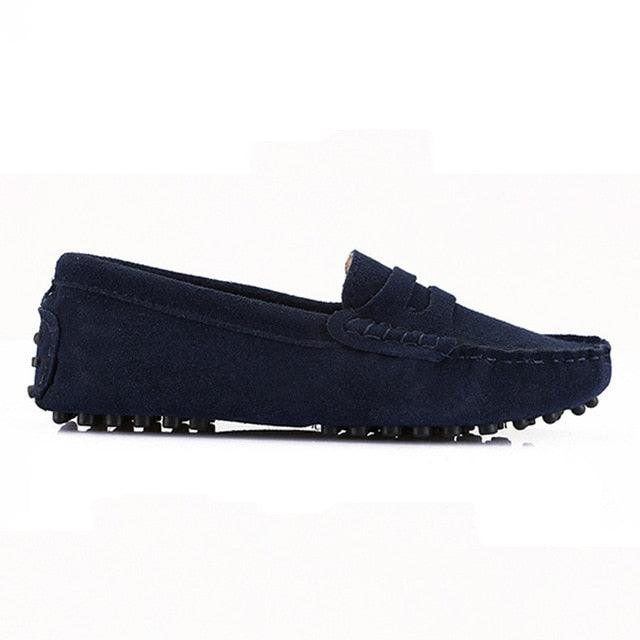 Top Fashion Women's Flat Shoes - Genuine Leather - Casual Loafers Soft Slip On Moccasins Lady Driving Shoes (D40)(FS)
