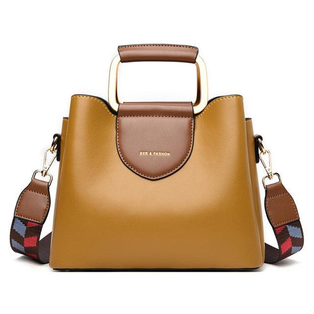 Trend Crossbody Bag - Strap Luxury Handbag - Women Designer Leather Tote Bucket Bag (D43)(WH4)(WH2)(WH6)