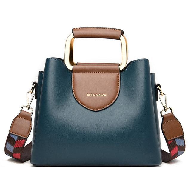 Trend Crossbody Bag - Strap Luxury Handbag - Women Designer Leather Tote Bucket Bag (D43)(WH4)(WH2)(WH6)
