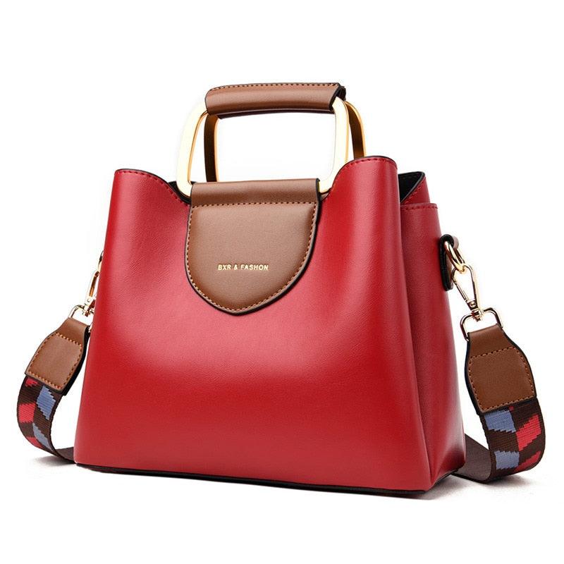 Trend Crossbody Bag - Strap Luxury Handbag - Women Designer Leather Tote Bucket Bag (D43)(WH4)(WH2)(WH6)