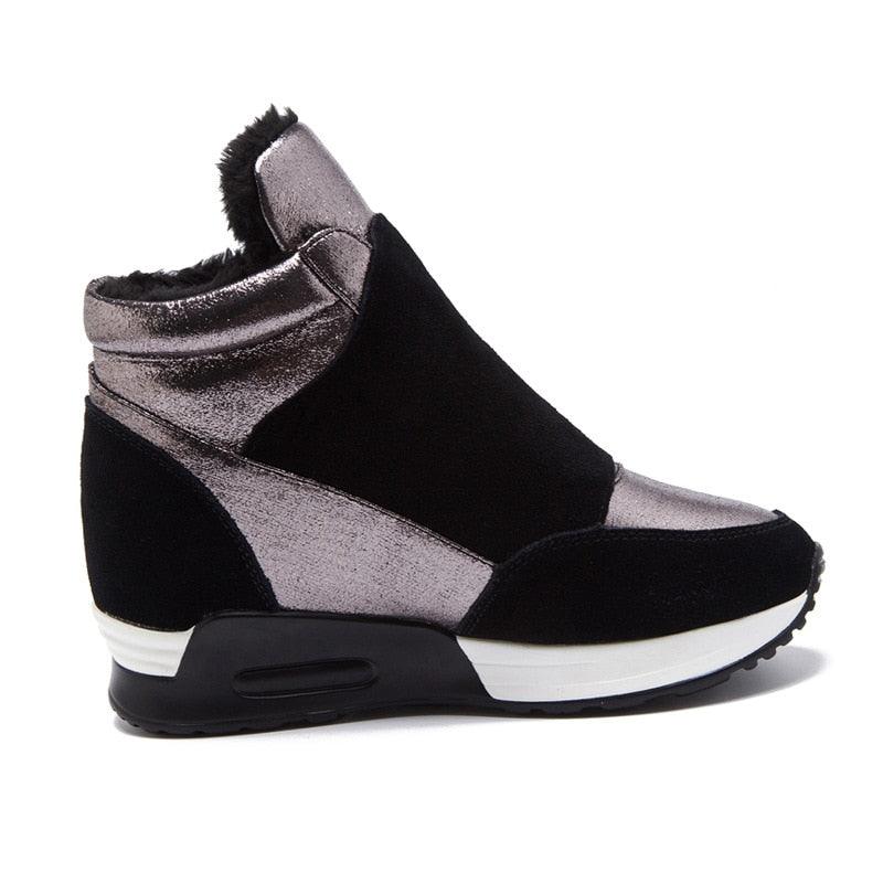 Warm Shoes - Suede Leather Boots - Women Winter Fashion Women's Sneakers (BB1)(BWS7)