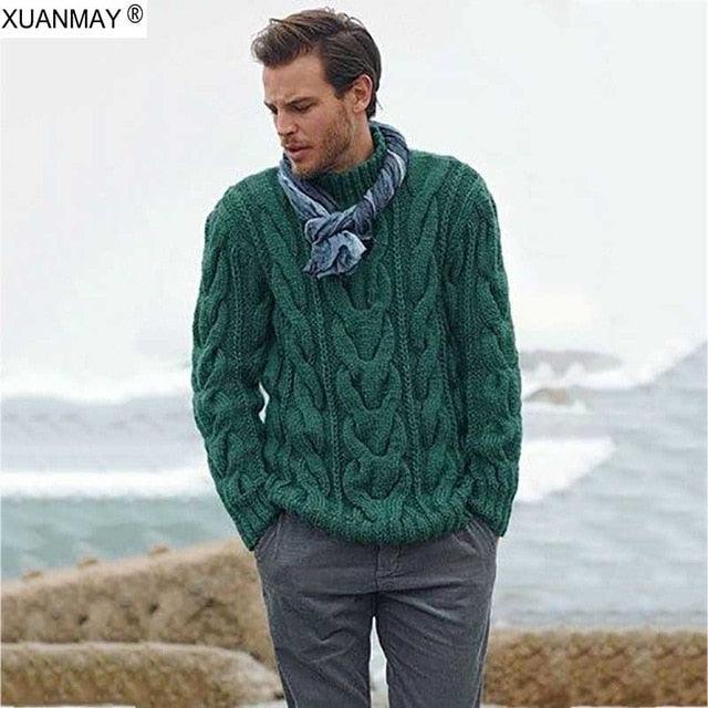 Great Winter Men's Pullover Sweater - Casual Soft & Comfortable Pullover Sweater (D100)(TM6)