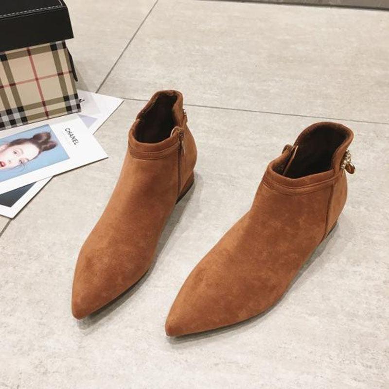 Great Women Winter Boots - Elegant Party Shoes - Low Heels Pointed Toe (BB1)(BB2)(CD)(WO4)(F38)(F107)(F42)