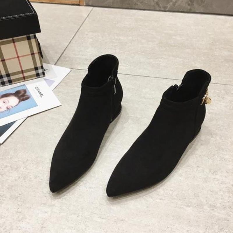 Great Women Winter Boots - Elegant Party Shoes - Low Heels Pointed Toe (BB1)(BB2)(CD)(WO4)(F38)(F107)(F42)