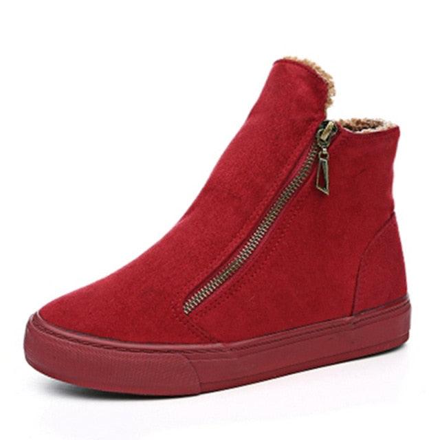Great Winter Snow Boots - Women Winter Shoes - Zip Warm Plush (BB1)(BB5)(BWS7)