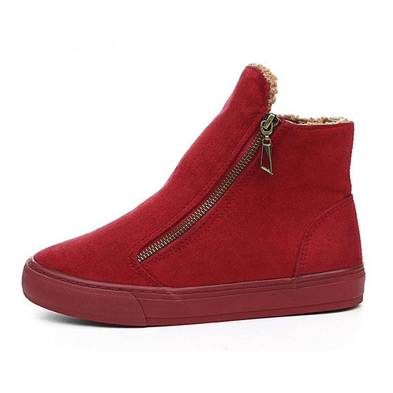 Great Winter Snow Boots - Women Winter Shoes - Zip Warm Plush (BB1)(BB5)(BWS7)