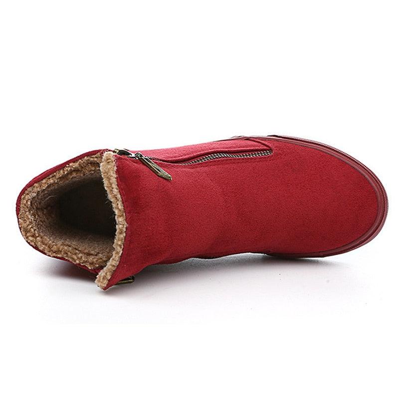 Great Winter Snow Boots - Women Winter Shoes - Zip Warm Plush (BB1)(BB5)(BWS7)
