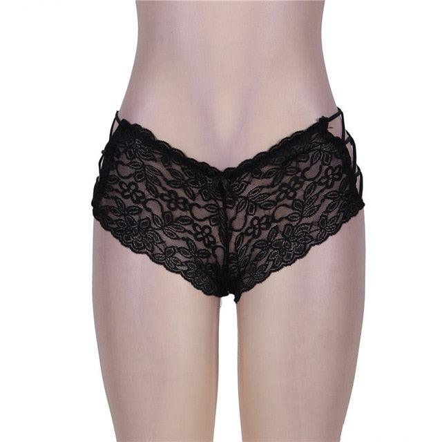 Women's Sexy Panties - Low Waist Lingerie - Transparent Underwear Nylon Briefs (2U28)