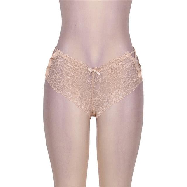 Women's Sexy Panties - Low Waist Lingerie - Transparent Underwear Nylon Briefs (2U28)