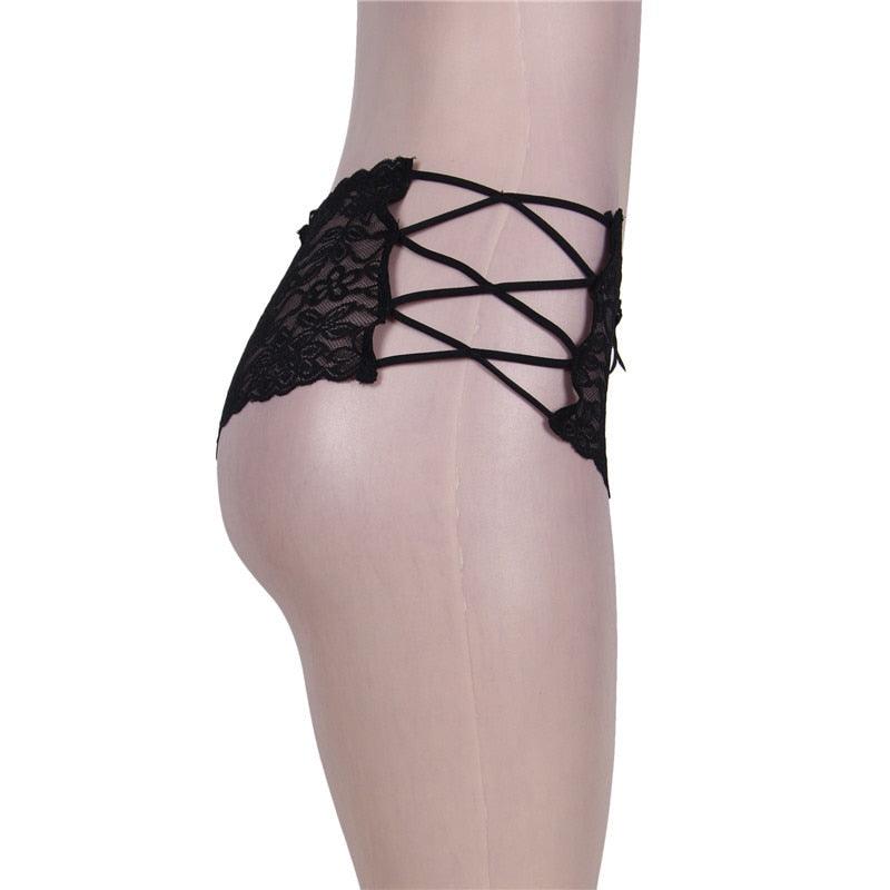 Women's Sexy Panties - Low Waist Lingerie - Transparent Underwear Nylon Briefs (2U28)