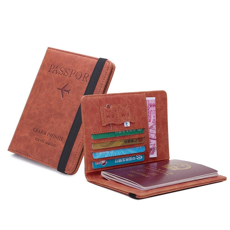 Great Card Holder Multi-Function Vintage ID Bank Card PU Leather Wallet - Case Travel Accessories (2U79)
