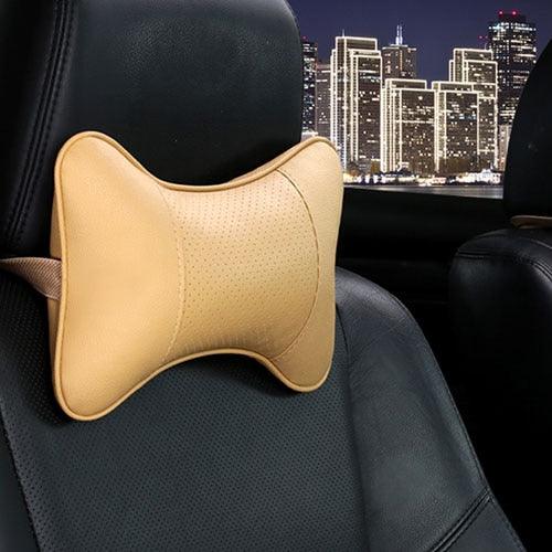 Trending New Arrival Car Neck Pillows - Both Side Pu Leather Single Headrest (7WH1)(F89)