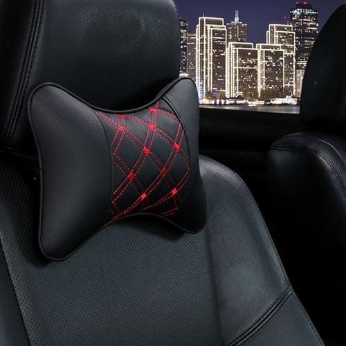 Trending New Arrival Car Neck Pillows - Both Side Pu Leather Single Headrest (7WH1)(F89)
