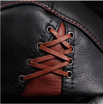 Hot Sell Good Quality Hats - Men's Genuine Leather Hat Cap (MA3)
