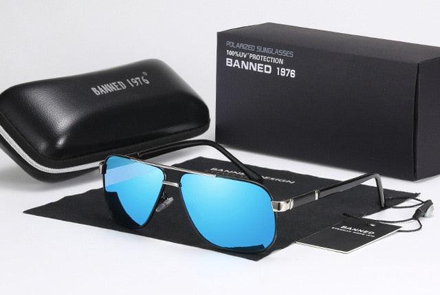 New Men's Aluminum Polarized Men's Sunglasses - Mirror Square Eyewear (D17)(MA6)
