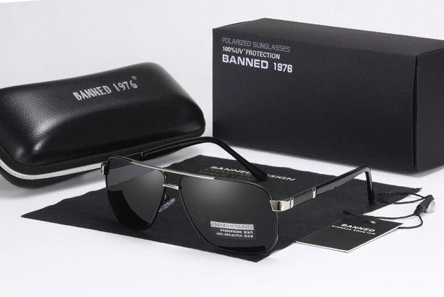 New Men's Aluminum Polarized Men's Sunglasses - Mirror Square Eyewear (D17)(MA6)