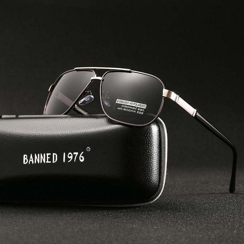 New Men's Aluminum Polarized Men's Sunglasses - Mirror Square Eyewear (D17)(MA6)
