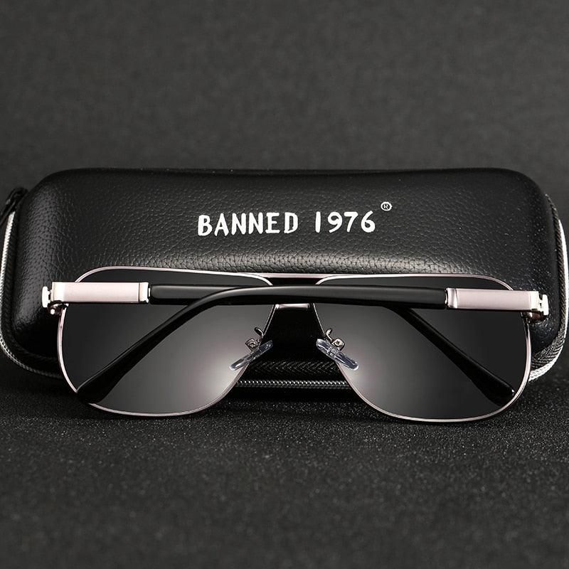 New Men's Aluminum Polarized Men's Sunglasses - Mirror Square Eyewear (D17)(MA6)